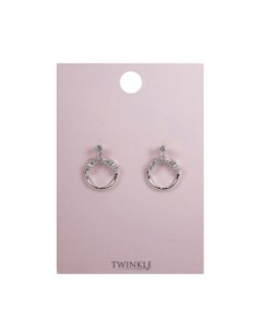 Серьги Round Stone Twinkle