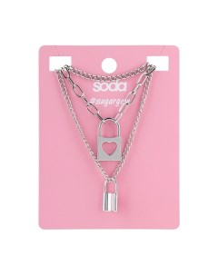 Ожерелье CHAIN 3 IN 1 SILVER COLOR sugargem Soda