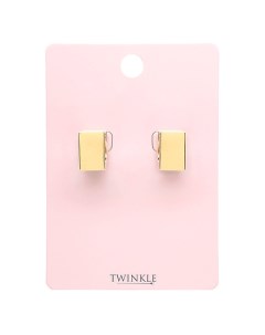 Серьги RECTANGLE GOLD Twinkle