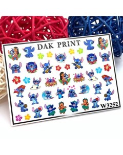 Слайдер-дизайн для ногтей W3252 Dak print