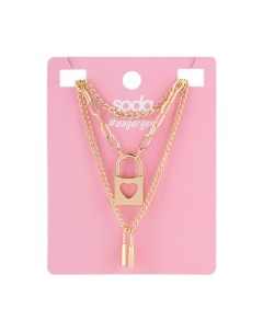 Ожерелье CHAIN 3 IN 1 GOLDEN COLOR sugargem Soda