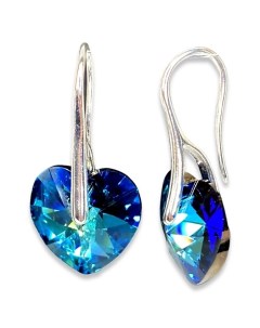 Серьги Roskosh heart AB Amante crystal