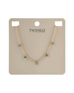 Ожерелье GOLD AND GREEN Twinkle