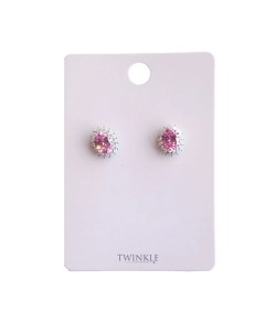 Серьги Pink Stone Twinkle