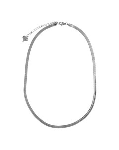 Серебристая цепь плетения Снейк Uvi jewellery