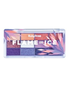 Палетка теней для век Flame and ice Ruby rose