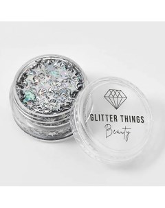 Глиттер Гель Блёстки для глаз лица и тела Радужное Небо Glitter things