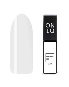 Гель лак для ногтей 001 PANTONE Snow white 6 мл Oniq