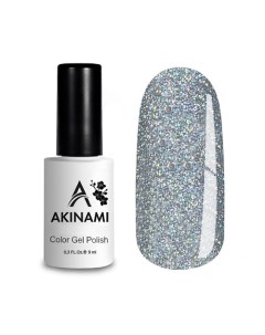 Лаковое покрытие Гель лак с микро блестками Star Glow Akinami