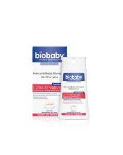 Шампунь для новорожденных Hair and Body Shampoo For Newborn Ultra Sensitive Biobaby