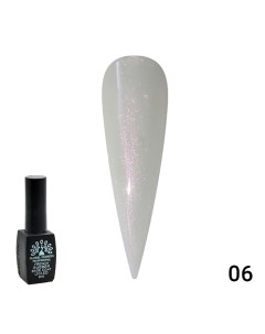 Каучуковая база для гель лака молочная с шиммером Rubber Base Coat French 01 Global fashion