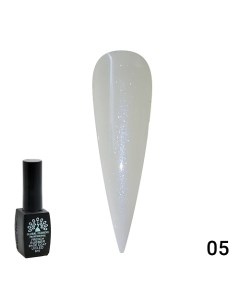 Каучуковая база для гель лака молочная с шиммером Rubber Base Coat French 01 Global fashion