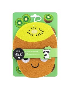 DEAR MOLLY Мочалка-варежка для тела "Киви" Bath Washing Glove Kiwi Лэтуаль