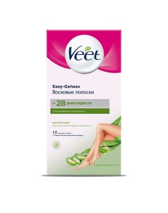 Восковые полоски для сухой кожи Veet