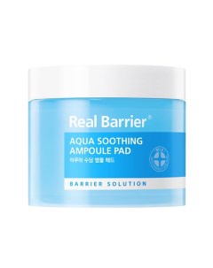 Увлажняющие тонер-пэды для лица Aqua Soothing Ampoule Pad 90.0 Real barrier