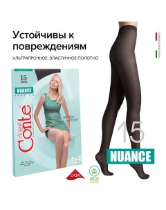 Колготки женские NUANCE 15 den р.2, nero Conte elegant