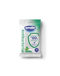 Влажные салфетки с подорожником Antibacterial 15.0 Smile wonderland