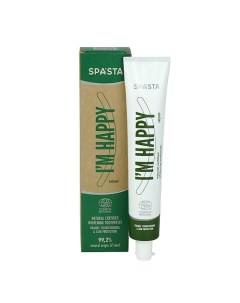 Натуральная зубная паста I'M HAPPY Enamel strengthening & Gum Protection Ecocert 75 Spa*sta