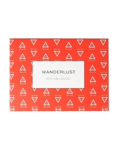 WANDERLUST Подарочный набор Saffiano Bright Red. Комплект: визитница + обложка на паспорт. Лэтуаль