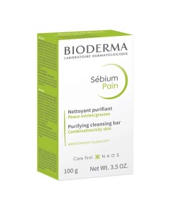 Мыло очищающее для жирной и комбинированной кожи лица и тела Sebium 100.0 Bioderma