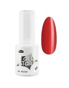 Гель лак для ногтей Red All star professional