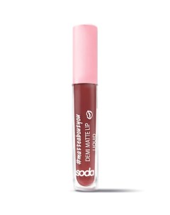 DEMI MATTE LIP LIQUID #matteaboutyou Жидкая матовая помада Soda