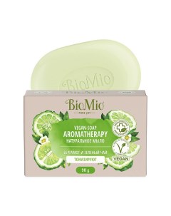 Натуральное мыло "Бергамот и Зелёный чай" Vegan-Soap Aromatherapy Bio mio