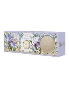 Набор Мыло кусковое Ирис и Глициния Iris and Wisteria Scented Soap Fiori dea