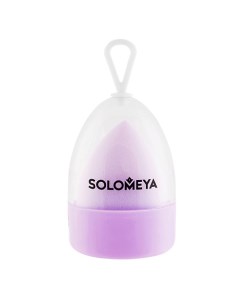 Косметический спонж для макияжа, меняющий цвет Color Changing blending sponge Purple-pink Solomeya