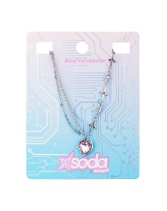 Chan Ожерелье Pink Heart And Stars softdivalution Soda