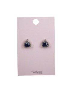 Серьги Dark Blue Triangle Twinkle