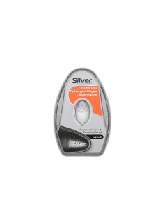 Губка для обуви с дозатором, чёрная Silver