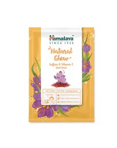 Маска тканевая естественное сияние с шафраном и витамином С Himalaya since 1930