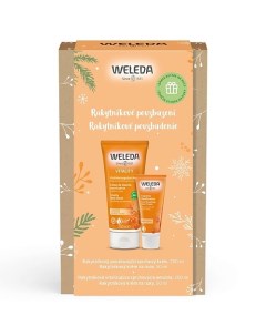 Набор Облепиховый крем для душа Vitality + Крем для рук Vitality Weleda