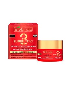 SUPER TRIO RETINOL + VIT C + KOLAGEN Сильно-укрепляющий крем 50+ 50.0 Bielenda