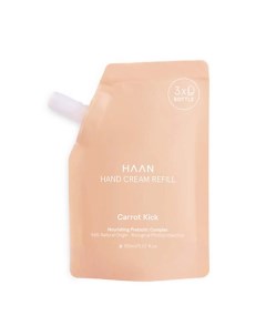 Крем для рук с пребиотиками "Морковный кекс" в рефилле Pouch Hand Cream Carrot Kick Haan