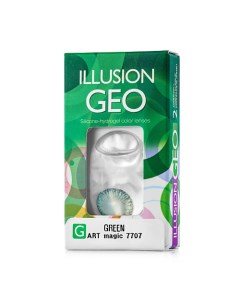 Цветные контактные линзы  GEO Magic green Illusion