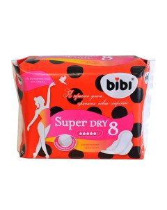 Прокладки для критических дней Super Dry 8.0 Bibi