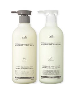 Шампунь и кондиционер для волос увлажняющие Moisture Balancing Shampoo & Conditioner La'dor