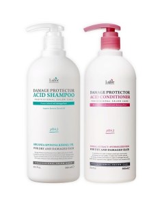 Шампунь и кондиционер для поврежденных волос Damage Protector Acid Shampoo & Conditioner La'dor