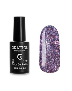 Гель лак светоотражающий Bright Crystal Grattol