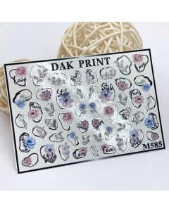 Слайдер-дизайн для ногтей M585 Dak print