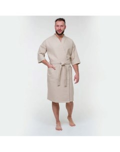 Халат вафельный Унисекс Beige Bio textiles