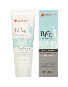 Пенка для умывания с экстрактом риса Rice Nature Collection Foam Cleansing Whitening Dabo