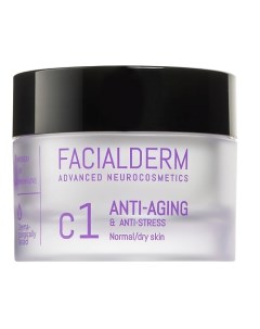 Крем для лица антивозрастной для нормальной и сухой кожи C1 Anti-Aging & Anti-Stress Face Cream Facialderm