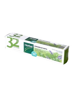 Паста зубная 32 ЖЕМЧУЖИНЫ HERBAL Взрывная мята 100 Modum