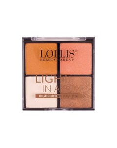 Хайлайтер для лица Highlighter Palette 4 Colors Lollis