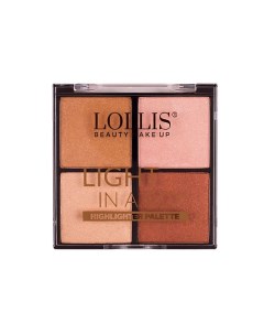 Хайлайтер для лица Highlighter Palette 4 Colors Lollis