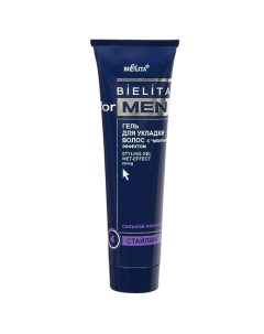 Гель для укладки волос с мокрым эффектом сильной фиксации Bielita for Men 100.0 Belita