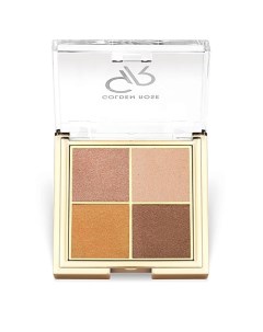 Тени для век QUATTRO eyeshadow palette Golden rose